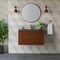 James Martin Vanities 35.4'' Single Vanity, Mid-Century Wlnt, Champagne Brass Base w/ Charcoal Black Composite Stone Top 805-V35.4-W-CB-CH - alternate 9
